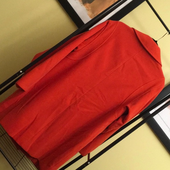 Gorgeous Orange Lined Coat - Picture 3 of 5